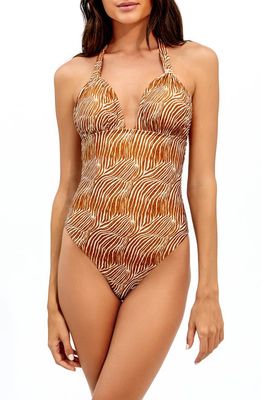 ViX Swimwear Maza Bia Print One-Piece Swimsuit in Multi