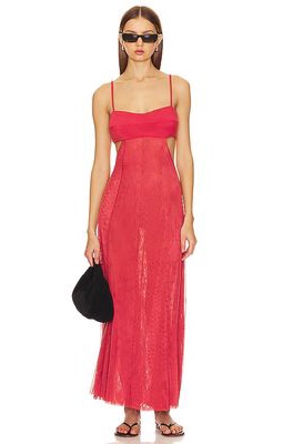 Vix Swimwear Melinda Long Dress in Red