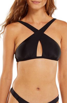 ViX Swimwear Noemi Solid Bikini Top in Black