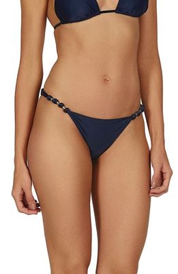 ViX Swimwear Paula Solid Bikini Bottoms in Navy