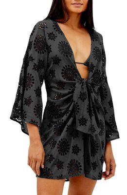 ViX Swimwear Perola Knot Cover-Up Dress in Black