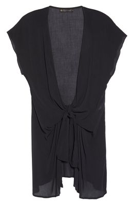 ViX Swimwear Sasha Short Cover-Up Dress in Black