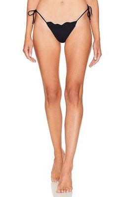 Vix Swimwear x Barbara Palvin Firenze Lou Tie Side Cheeky Bottom in Black