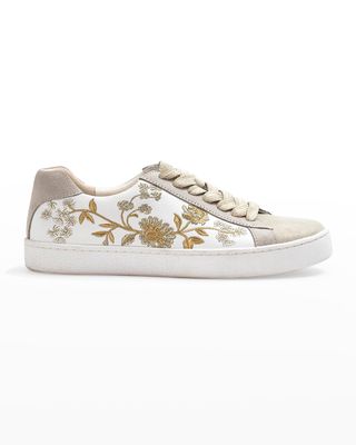 Vixie Floral Low-Top Sneakers