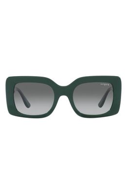 VOGUE 52mm Gradient Rectangular Sunglasses in Grad Grey