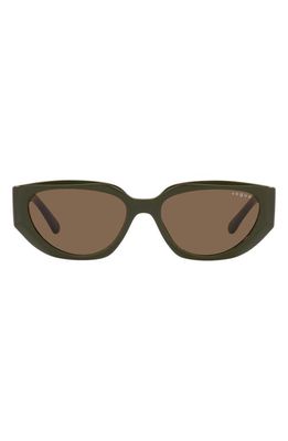 VOGUE 52mm Oval Sunglasses in Green