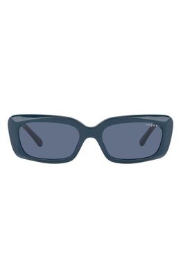 VOGUE 52mm Rectangular Sunglasses in Blue