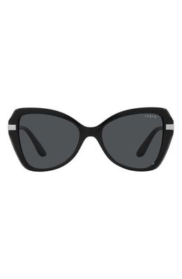 VOGUE 53mm Butterfly Sunglasses in Black