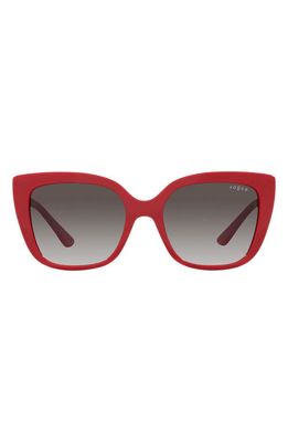 VOGUE 53mm Gradient Square Sunglasses in Red