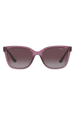 VOGUE 54mm Gradient Polarized Pillow Sunglasses in Purple