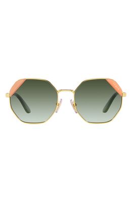 VOGUE 55mm Gradient Irregular Sunglasses in Gold