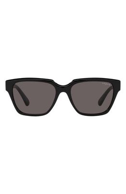 VOGUE 55mm Rectangular Sunglasses in Black