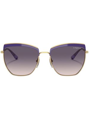 Vogue Eyewear cat-eye tinted sunglasses - Gold