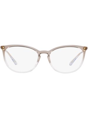 Vogue Eyewear cat-eye transparent-frame glasses - Brown