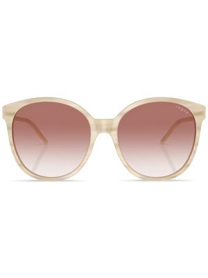 Vogue Eyewear gradient-lenses round-frame sunglasses - Neutrals