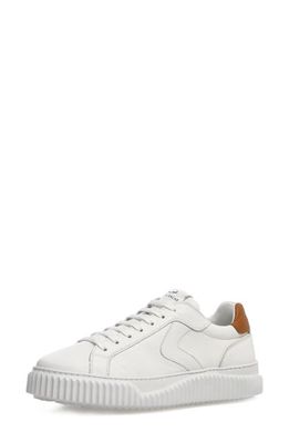 Voile Blanche Lipari Sneaker in White/Tobacco