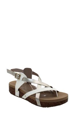 Volatile Engie Strappy Sandal in Platinum 