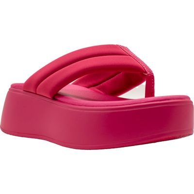 Volatile La Paz Water Resistant Platform Flip Flop in Fuchsia 