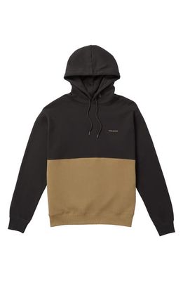 Volcom Divided Hoodie Sweatshirt in Sand Brown