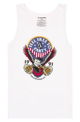 Volcom Freedomeagle Graphic Tank in White