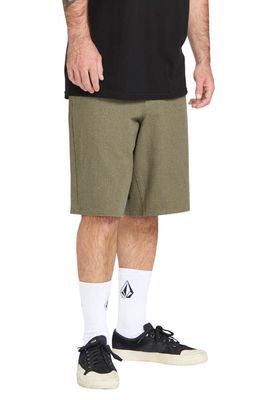 Volcom Freestone Shorts in Dark Khaki