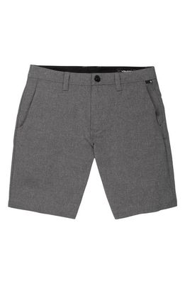 Volcom Frickin Cross Shred Static Hybrid Shorts in Charcoal Heather