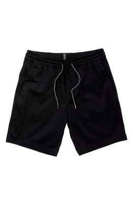 Volcom Frickin' Elastic Waist Shorts in Black