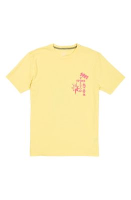 Volcom Heavy Lifting Graphic T-Shirt in Yellow Flash