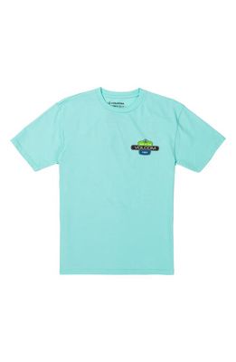 Volcom Kids' Back Fill Graphic T-Shirt in Crete Blue
