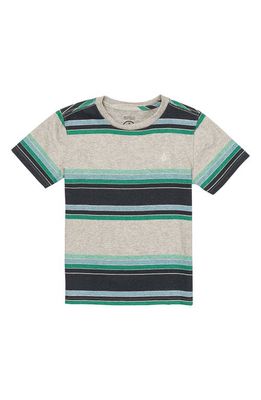 Volcom Kids' Bandstone Stripe T-Shirt in Grey