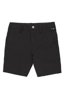 Volcom Kids' Cross Shred Static Hybrid Shorts in Black Out