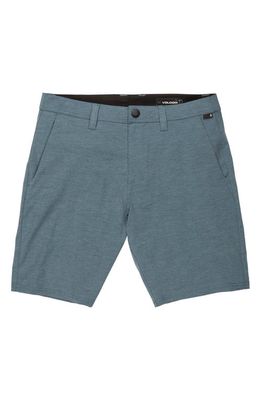 Volcom Kids' Cross Shred Static Hybrid Shorts in Cruzer Blue