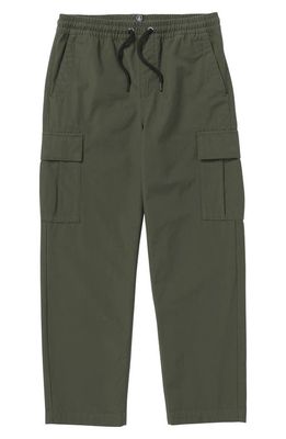 Volcom Kids' March Cargo Pants in Squadron Green