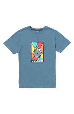 Volcom Kids' Mosaic Graphic T-Shirt in Indigo Ridge Heather