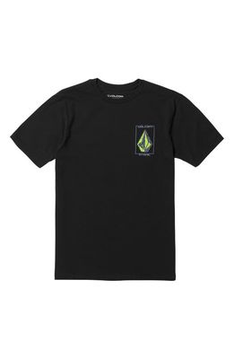 Volcom Kids' Stone Breakage Graphic T-Shirt in Black