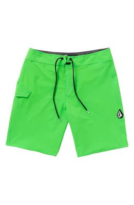 Volcom Lido Solid Mod Board Shorts in Spring Green