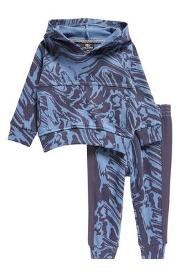 Volcom Marbled French Terry Hoodie & Joggers Set in Navy