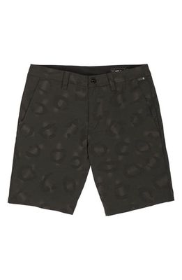 Volcom Mix Frickin Cross Shred Shorts in Rinsed Black