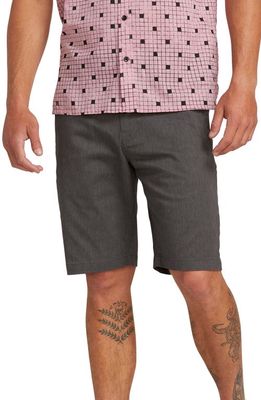 Volcom 'Modern' Stretch Chino Shorts in Charcoal