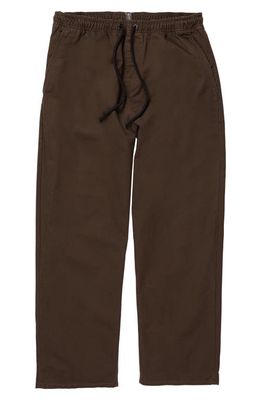 Volcom Outer Spaced Cotton Pants in Dark Brown