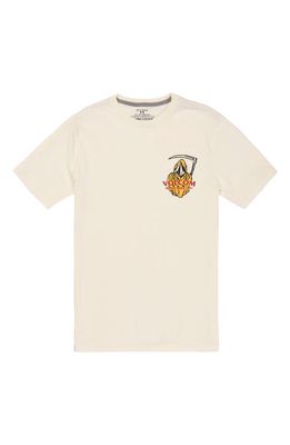 Volcom Reapin' Organic Cotton Graphic T-Shirt in Off White