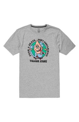 Volcom Skate Stone Graphic Tee in Ash Heather