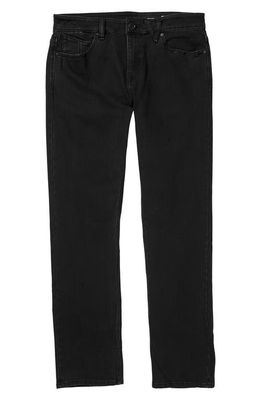 Volcom Solver Modern Fit Jeans in Black Out