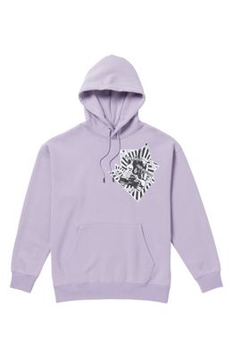 Volcom TT Arrows Graphic Hoodie Sweatshirt in Violet Ice