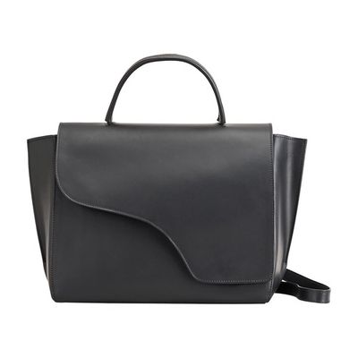 Volterra Black Leather Large handbag