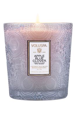 Voluspa Apple Blue Clover Classic Glass Candle