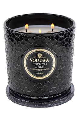 Voluspa French Linen Luxe Candle