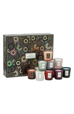 Voluspa Japonica Archive 12-Piece Votive Gift Set in Black Tones