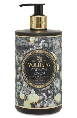 Voluspa Moisturizing Hand Lotion in French Linen