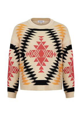 Von Geometric Wool-Blend Sweater
